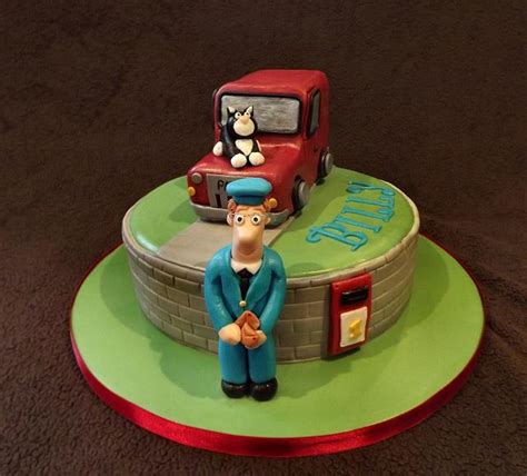 postman pat decorated cake by storyteller cakes cakesdecor