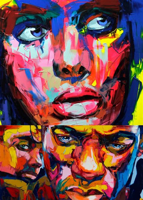 Françoise Nielly Face Oil Painting Oil Painting Abstract Art Painting