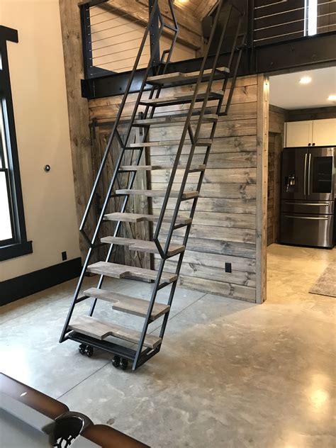 Rustic Finish Ladder Stairs Metal Stairs Attic Stairs Spiral Stairs