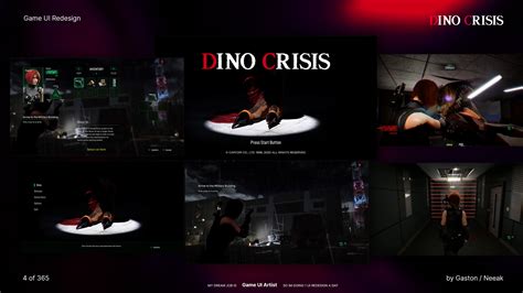 Artstation Dino Crisis Ui Redesign