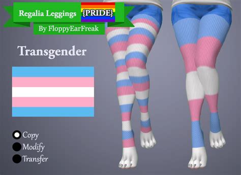 Second Life Marketplace Fef Regalia Leggings Trans Pride Bomr