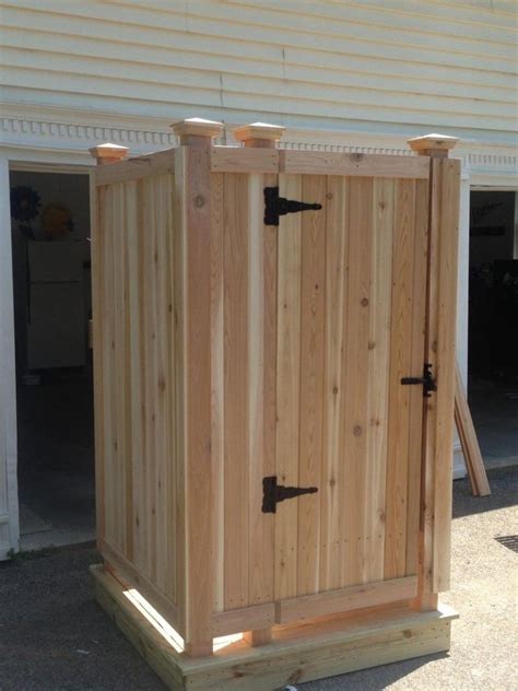 Now, dry fit the enclosure. Bathroom: New Outdoor Shower Stall Kits The Best Outdoor ...