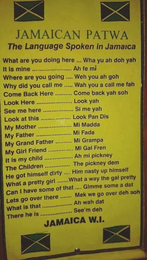 Pin By Pauline Brooks On Jamaica Flag Jamaican Words Jamaican Phrases Jamaican Quotes