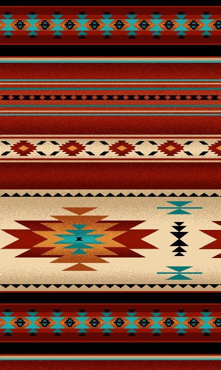 Southwestern Rug Pattern Fabric Tucson By Featherednest97030 530