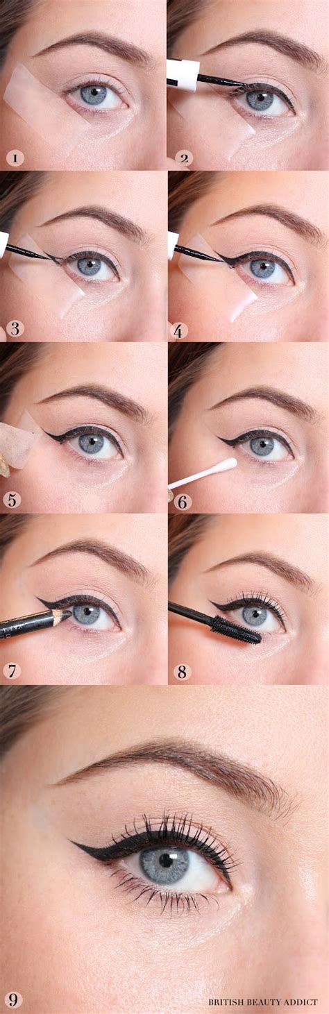 How To Get The Perfect Winged Eyeliner With Tape Rolisweet