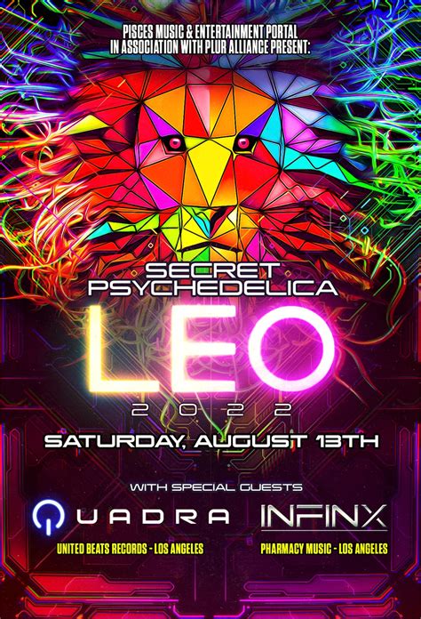 Secret Psychedelica Leo At Dna Lounge In San Francisco August 13