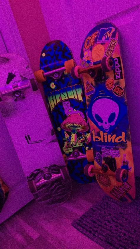 Pin By Antonella Rose 🥲💞💫🧚🏼‍♀️🦋 On Purple Aesthetic Skateboard Deck