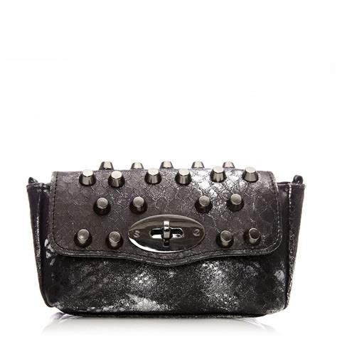 Louisabag Pewter Snake Print Bags From Moda In Pelle Uk