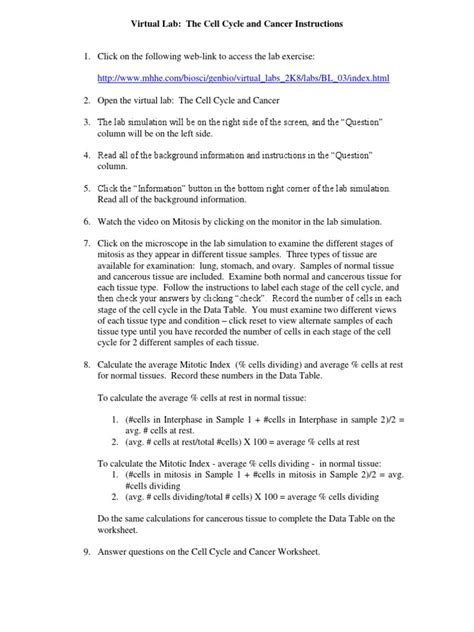 Mitosis lab answer key getting started these questions are the character of photosynthesis virtual lab worksheet answer key in studying. Immunology Virtual Lab Worksheet Answers | Free Printables Worksheet