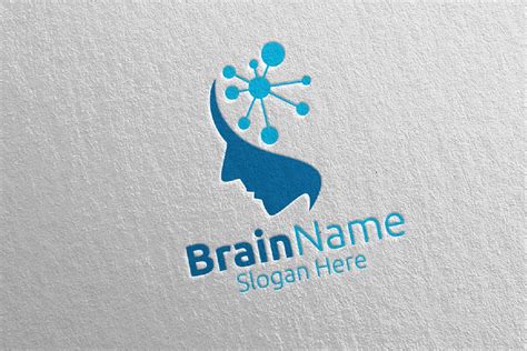 Human Brain Logo Design 18 By Denayunethj Thehungryjpeg