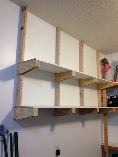 Diy Wall Storage Shelves With Images Wall Storage Shelves Garage
