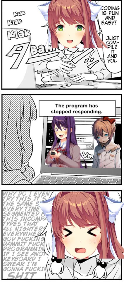My Daily Contribution To The Monika Meme Collection Rddlc