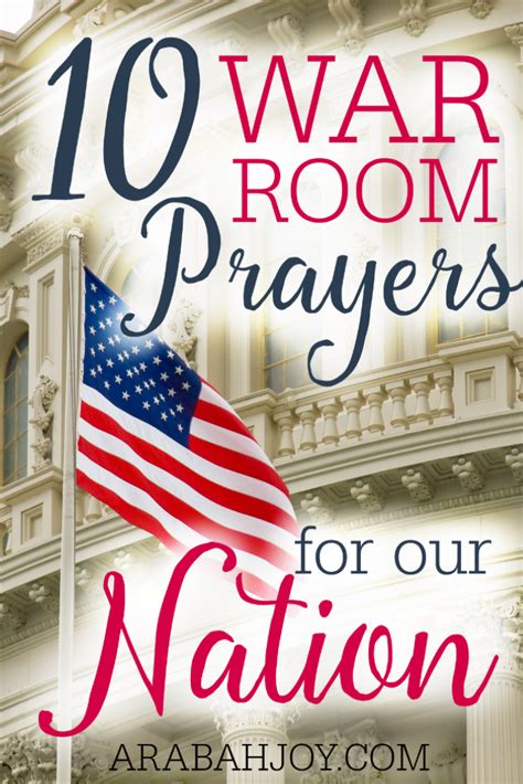 10 War Room Prayers For Our Nation War Room Prayer War Room Prayers