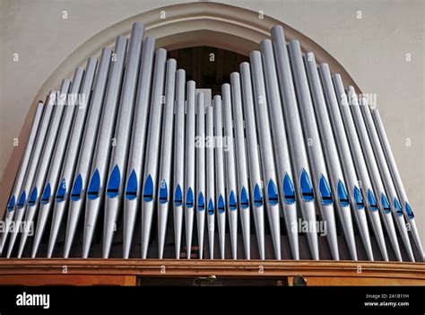 A Creative View Of Organ Pipes In The Parish Church Of St Mary At