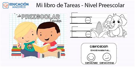 Mi Librito De Tareas Preescolar En 2021 Preescolar Educacion Preescolar