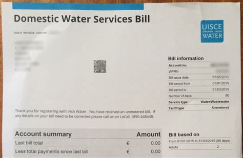 So This Is What An Irish Water Utility Bill Looks Like