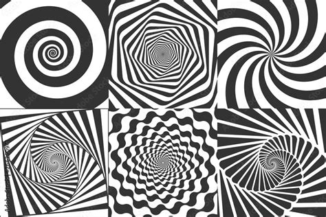 Hypnotic Spiral Swirl Hypnotize Spirals Vertigo Geometric Illusion
