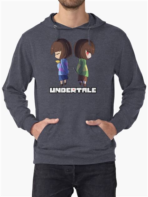 Undertale Chara And Frisk Lightweight Hoodies By Coolguyenzo
