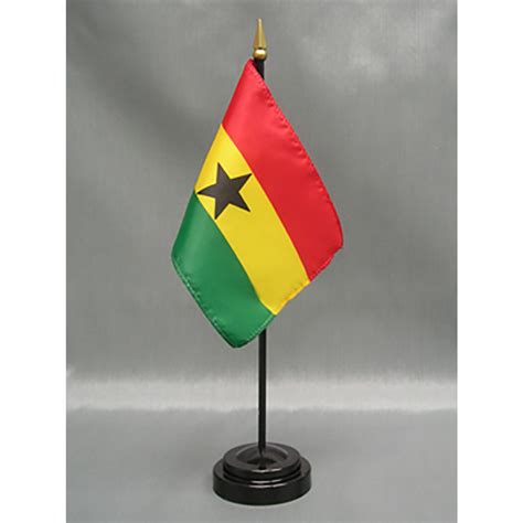 Ghana Flag On A Stick