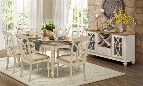 homelegance azalea dining set antique white  dining