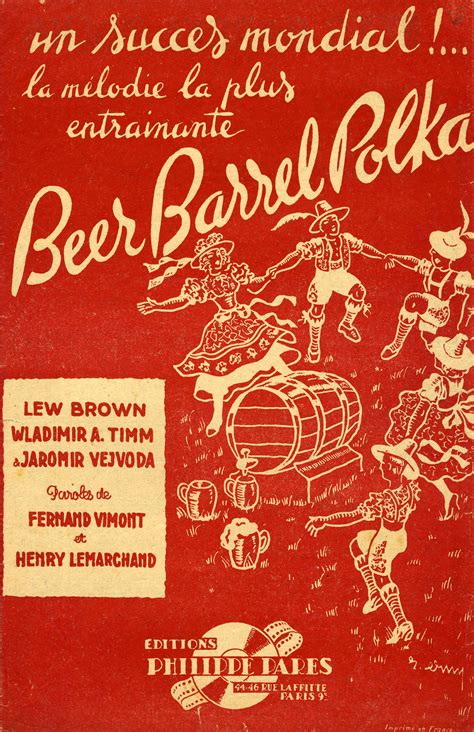Beer Barrel Polka Par Lew Brown Paroles De Fernand Vimont And Henry