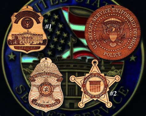 Us Secret Service Badge Or Patch Ornament Etsy