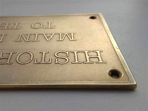 Custom Brass Name Plate Metal Outdoor Signage Antique Door Etsy