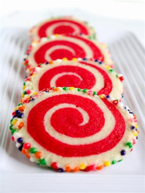 Colorful Spiral Cookies Recipe Cute Christmas Cookies Holiday