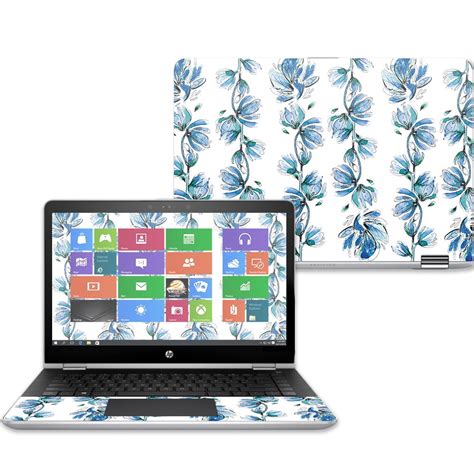 Floral Skin For Hp Pavilion X360 15 2017 Protective Durable And
