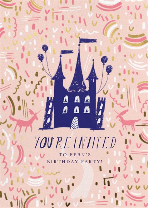 Castle Confetti Send Online Instantly Rsvp Tracking