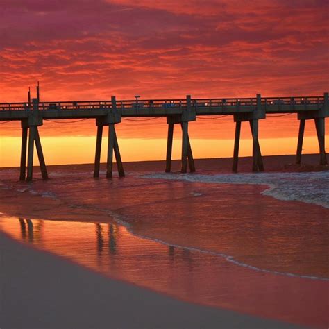 Sunrise Over The Pier On Pensacola Beach 📷dragonlady1229