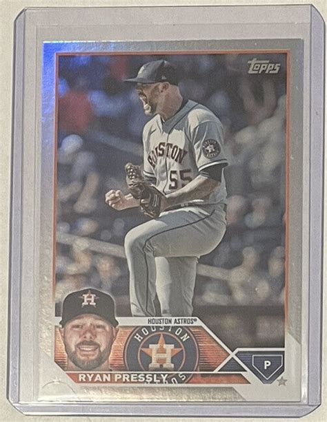 Topps Series Ryan Pressly Rainbow Foil Parallel Houston Astros