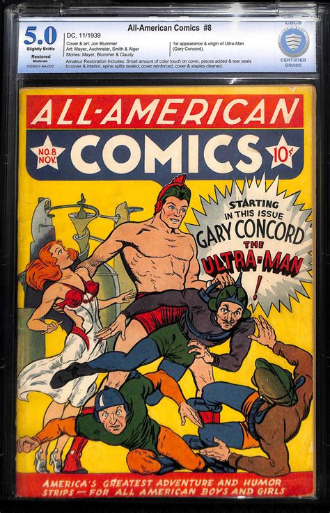 Comicconnect All American Comics 8 Cbcs Vgf 50