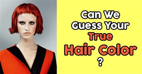 Can We Guess Your True Hair Color Quizdoo
