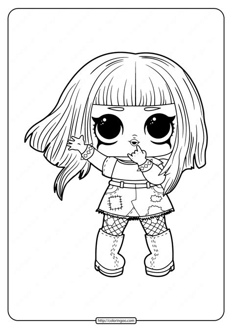 Free Printable Lol Surprise Dolls Coloring Pages High Quality Free