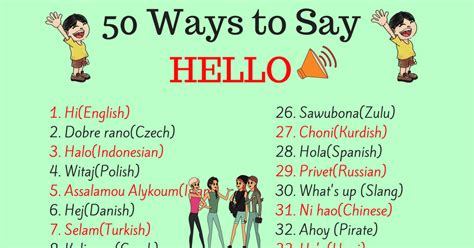 How To Say Hello In Different Languages Ways To Say Hello How To Say Hello Popular