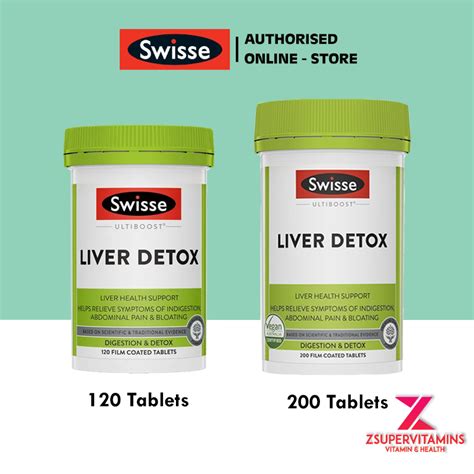 Swisse Ultiboost Liver Detox 120200 Tablets ดีทอกซ์ตับ ขจัดสารพิษ ลด