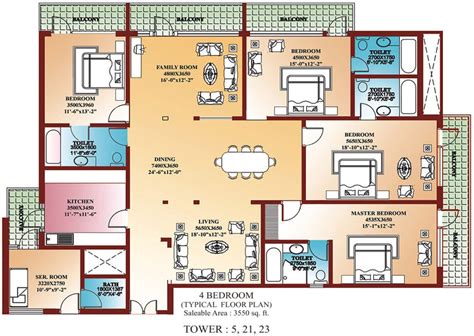 Awesome 4 Bedroom House Plans In India New Home Plans Design
