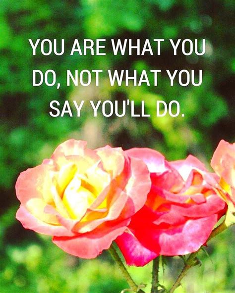 You Are What You Do Not What You Say Youll Do Undeniable
