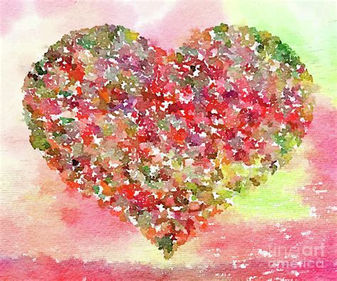 Passionate Heart Painting By Anita Van Den Broek Fine Art America