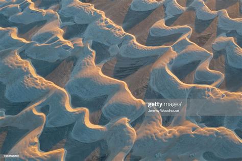 Aerial View Of Parabolic Coastal Sand Dunes High Res Stock Photo