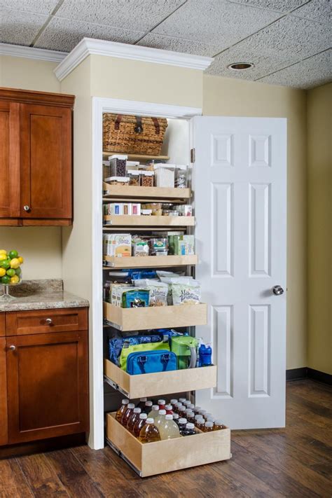 Kitchen organization pull out shelves in pantry kitchen. 20 Best Pantry Organizers | Pantry design, Pantry closet ...