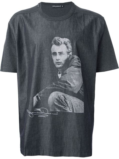 Lyst Dolce And Gabbana James Dean T Shirt In Blue For Men