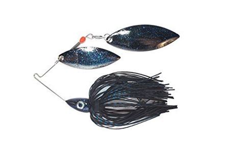 Nichols Lures Pulsator Metal Flake Double Willow Spinnerbait Blackblue 38 Ounce Camo Guys