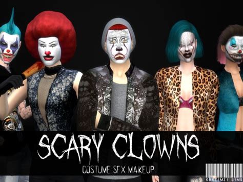 The Sims Resource Scary Clowns Sfx Makeup