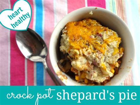 Whether you're looking for a slow cooker breakfast casserole or a hearty vegetarian crock pot dish, quick crock pot recipes are ideal for feeding. Shepard's Pie Recipe. Crock Pot Recipe. Heart Healthy Recipe perfect for a weeknight dinner ...