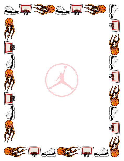 Jordan Shoes Border Design 008 College Basketball Courts Basketball