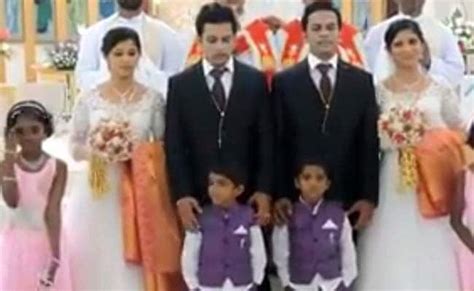 Twin Brides Twin Grooms Twin Priests This Wedding Is Twice As Nice