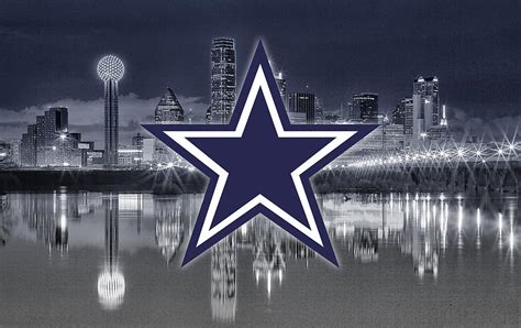 Dallas Cowboys Nfl Skyline Digital Art By Sportshype Art
