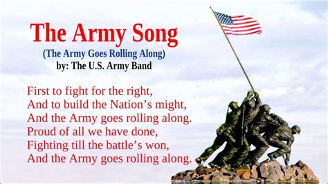 The Army Song The U S Army Band Youtube